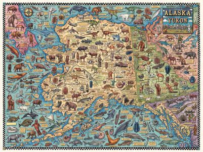 FOSSIL MAP OF ALASKA & THE YUKON