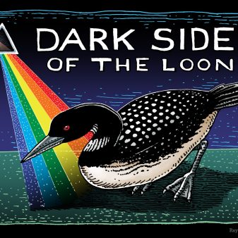 Dark Side of the Loon


 	100 percent cotton, pre-shrunk, heavyweight t-shirt
 	Front print
 	Shirt Color: Black

 