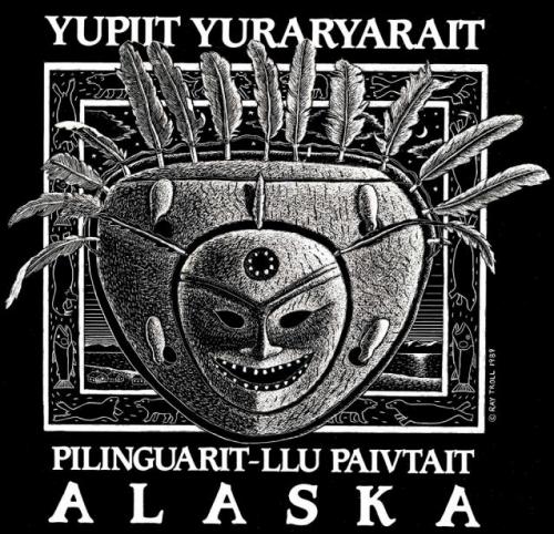 Scratchboard art I did fora Yupik Dance festival organized by my brother Tim and friends held in Mountain Village, Alaska