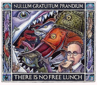 NO FREE LUNCH ART POSTER