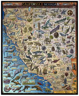 FOSSIL MAP OF CALIFORNIA & NEVADA